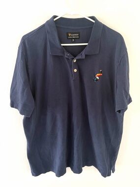 Guinness x Lucky Brand Embroidered Toucan Cotton Polo, Size: XXL